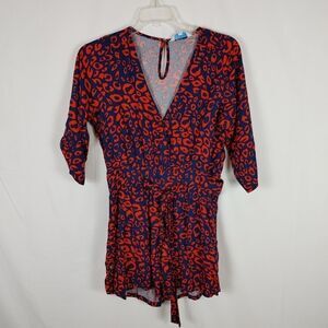 Escapada Living Womens  Naomi Romper Short Sleeve